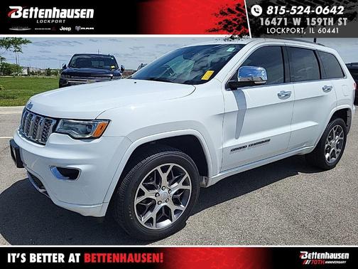 Bright White Clearcoat 2020 Jeep Grand Cherokee Overland