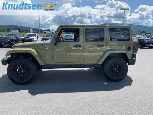 Commando Green 2013 Jeep Wrangler Unlimited Sahara