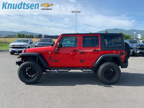 Red 2018 Jeep Wrangler Unlimited Sport