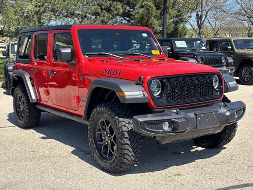 Firecracker Red Clearcoat 2025 Jeep Wrangler 4xe Sport