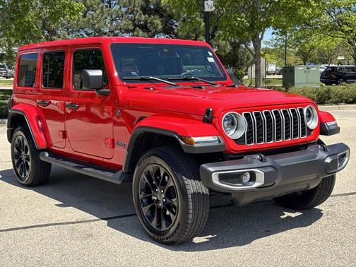 Firecracker Red Clearcoat 2025 Jeep Wrangler 4xe Sahara