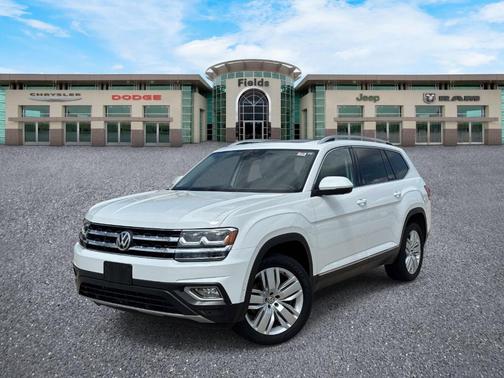 Pure White 2019 Volkswagen Atlas 3.6L SEL Premium