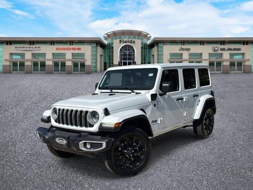 Bright White Clearcoat 2025 Jeep Wrangler 4xe Sahara