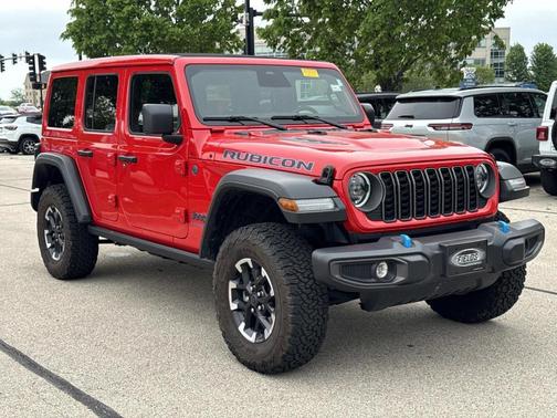 Firecracker Red Clearcoat 2025 Jeep Wrangler 4xe Rubicon