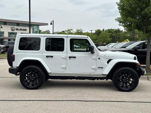 Bright White Clearcoat 2025 Jeep Wrangler 4xe Sahara