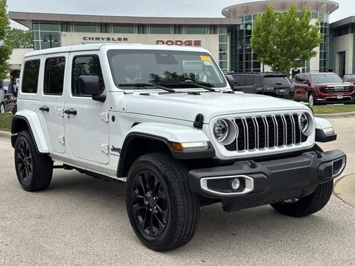 Bright White Clearcoat 2025 Jeep Wrangler 4xe Sahara