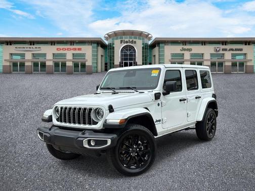 Bright White Clearcoat 2025 Jeep Wrangler 4xe Sahara