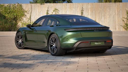 Oak Green Metallic Neo 2025 Porsche Taycan