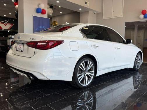 Majestic White 2018 INFINITI Q50 3.0t Sport