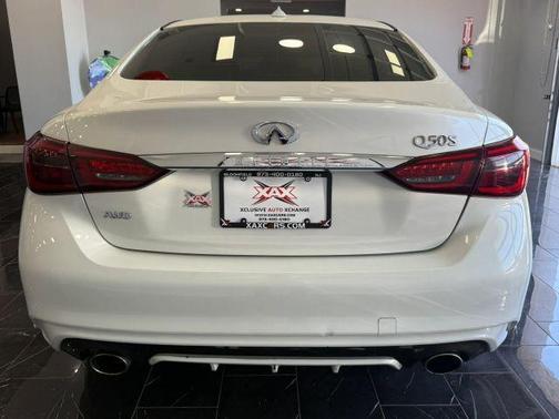 Majestic White 2018 INFINITI Q50 3.0t Sport