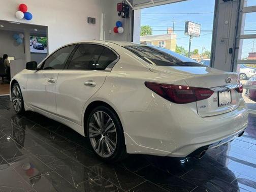 Majestic White 2018 INFINITI Q50 3.0t Sport