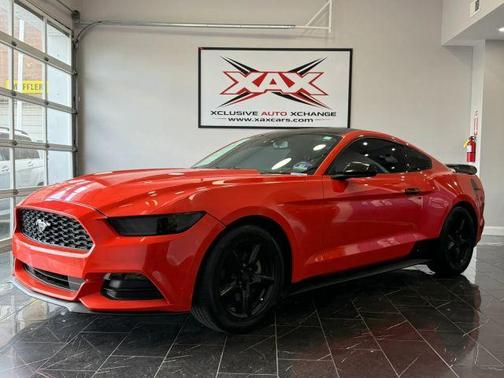 Orange 2015 Ford Mustang V6