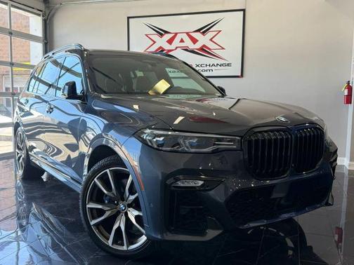 Blue 2020 BMW X7 M50i