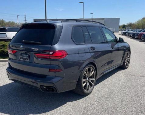 Blue 2020 BMW X7 M50i