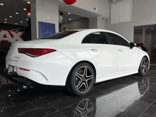 White 2021 Mercedes-Benz AMG CLA 35 Base 4MATIC