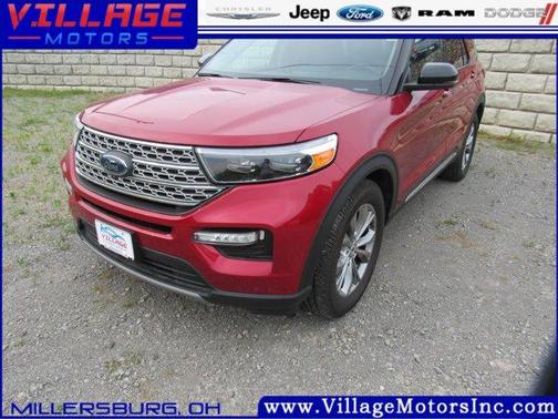 Red 2023 Ford Explorer Limited