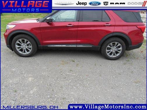 Red 2023 Ford Explorer Limited
