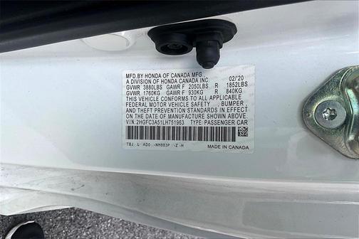 2020 Honda Civic Si Base