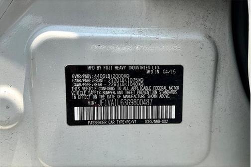 2019 Subaru WRX Base