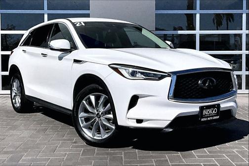 Lunar White 2021 INFINITI QX50 PURE