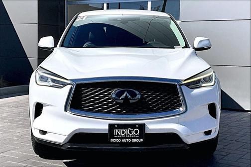 Lunar White 2021 INFINITI QX50 PURE
