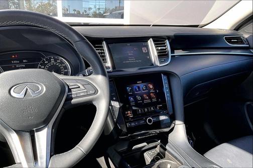 Lunar White 2021 INFINITI QX50 PURE