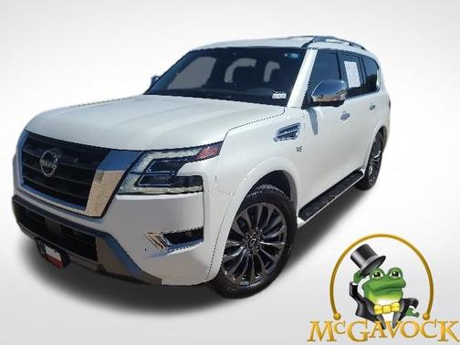 Aspen White 2021 Nissan Armada Platinum