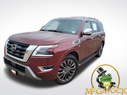 Coulis Red 2021 Nissan Armada Platinum