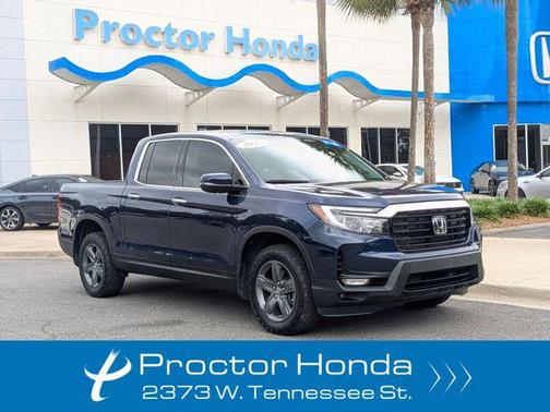 Obsidian Blue Pearl 2023 Honda Ridgeline RTL-E