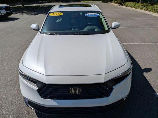 Platinum White Pearl 2023 Honda Accord Hybrid Touring