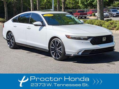 Platinum White Pearl 2023 Honda Accord Hybrid Touring