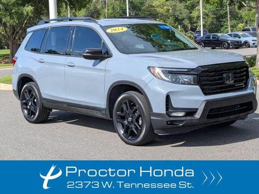 Sonic Gray Pearl 2024 Honda Passport AWD Black