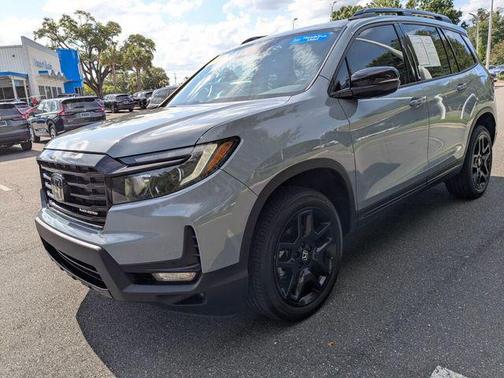 Sonic Gray Pearl 2024 Honda Passport AWD Black