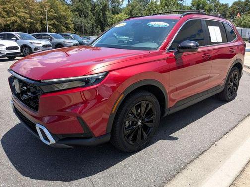 Radiant Red Metallic 2025 Honda CR-V Hybrid Sport Touring AWD
