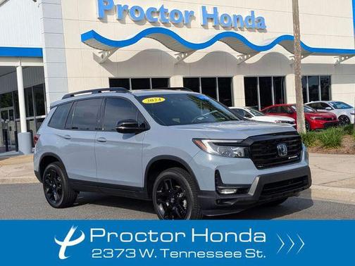 Sonic Gray Pearl 2024 Honda Passport AWD Black