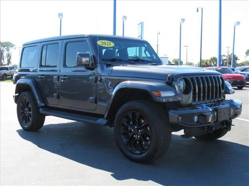 Black Clear Coat 2021 Jeep Wrangler Unlimited 4xe Sahara High Altitude