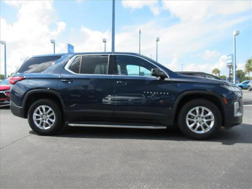Northsky Blue Metallic 2022 Chevrolet Traverse LS