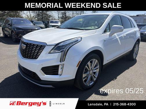Crystal White Tricoat 2024 Cadillac XT5 Premium Luxury