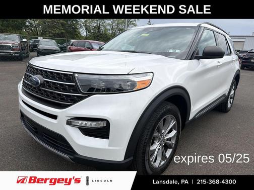 STAR WHITE MET TRI-COAT 2023 Ford Explorer XLT