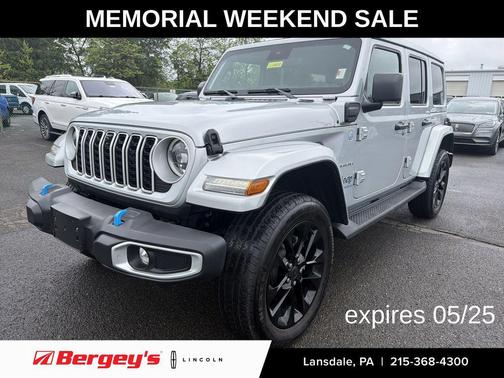 Silver Zynith Clearcoat 2024 Jeep Wrangler 4xe Sahara