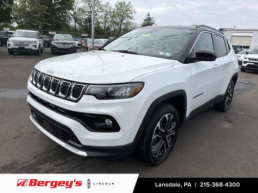 Bright White Clearcoat 2023 Jeep Compass Limited