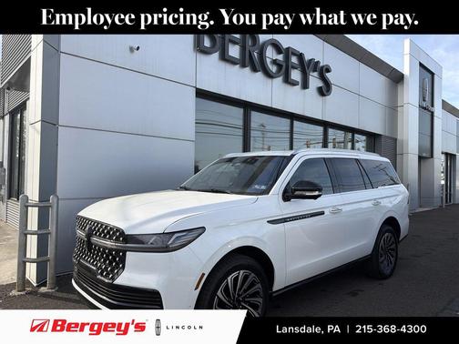 PRISTINE WHITE METALLIC 3C 2025 Lincoln Navigator Black Label