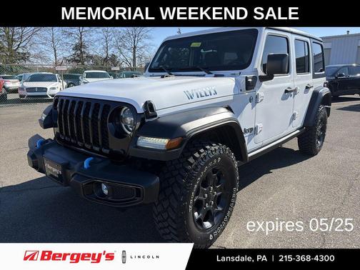 Bright White Clearcoat 2023 Jeep Wrangler 4xe Base
