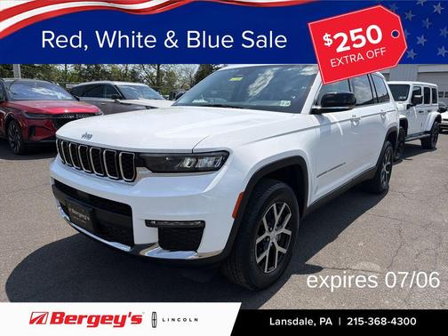 Bright White Clearcoat 2023 Jeep Grand Cherokee L Limited