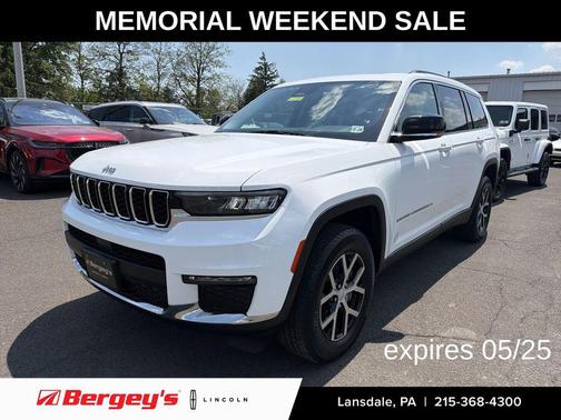 Bright White Clearcoat 2023 Jeep Grand Cherokee L Limited