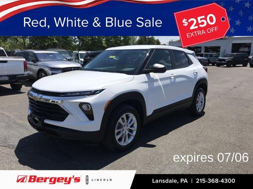 Summit White 2024 Chevrolet Trailblazer LS