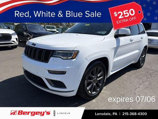 Bright White Clearcoat 2019 Jeep Grand Cherokee High Altitude