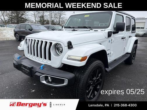 Bright White Clearcoat 2023 Jeep Wrangler 4xe Sahara