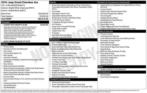 2024 Jeep Grand Cherokee 4xe Base