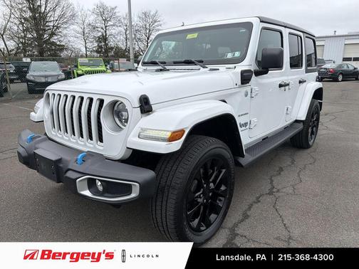 Bright White Clearcoat 2023 Jeep Wrangler 4xe Sahara